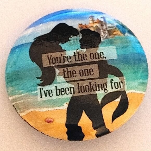 Adorable Disney's The Little Mermaid PIN Pinback Metal Button Style Ariel Prince - Picture 1 of 2